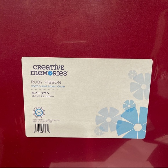 Creative Memories Ruby Ribbon 12x12 Foiled Alum Cover Brand New - Picture 6 of 8